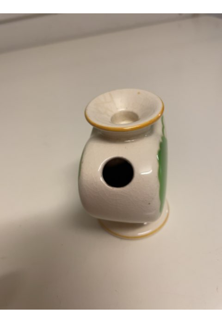 Aluminia hjertevase i lys grøn